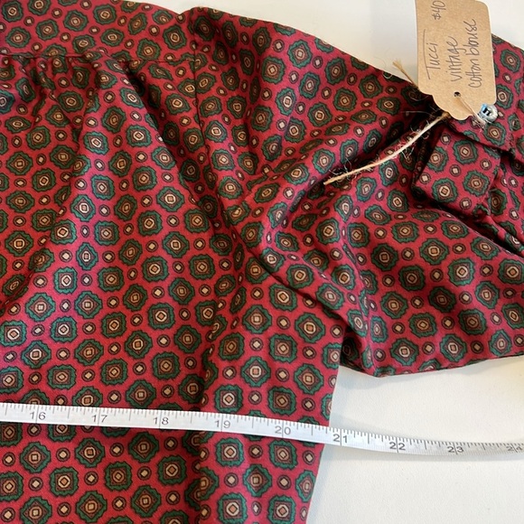 Tucci - 15/16, cotton button down, patterned shirt - Picture 5 of 6